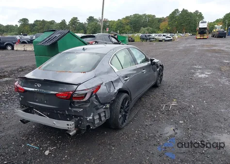 2019 Infiniti Q50 3.0T Luxe z USA, uszkodzony, nr VIN JN1EV7ARXKM552133